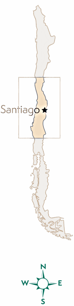 Mapa Chile Enteiro e Sector Vitivinícola